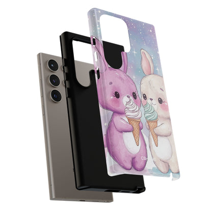 Rabbits Enjoy Ice Cream - Samsung Case