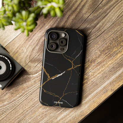 Golden Veins Emerge - iPhone Case