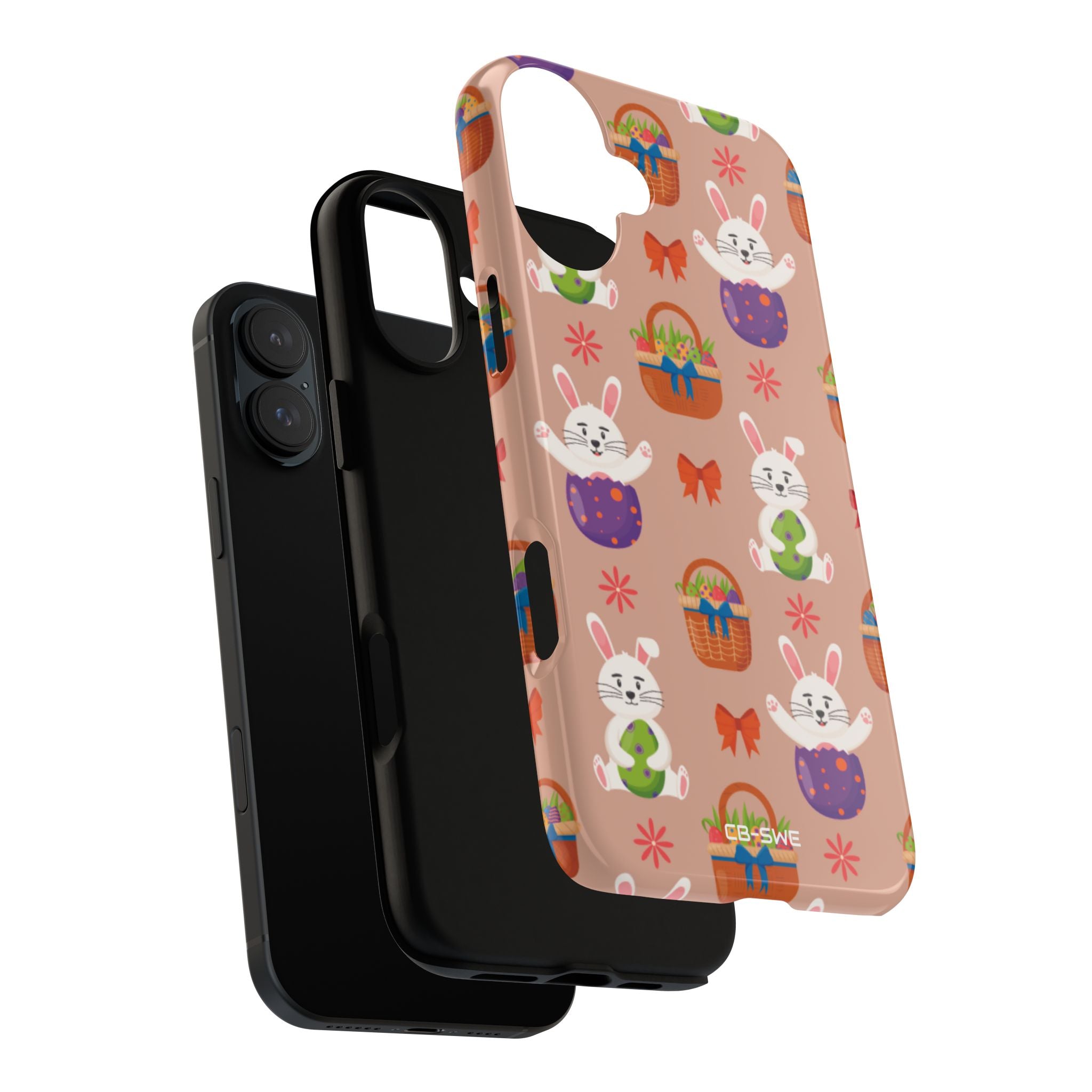 Bunnies Hold Eggs - iPhone Case