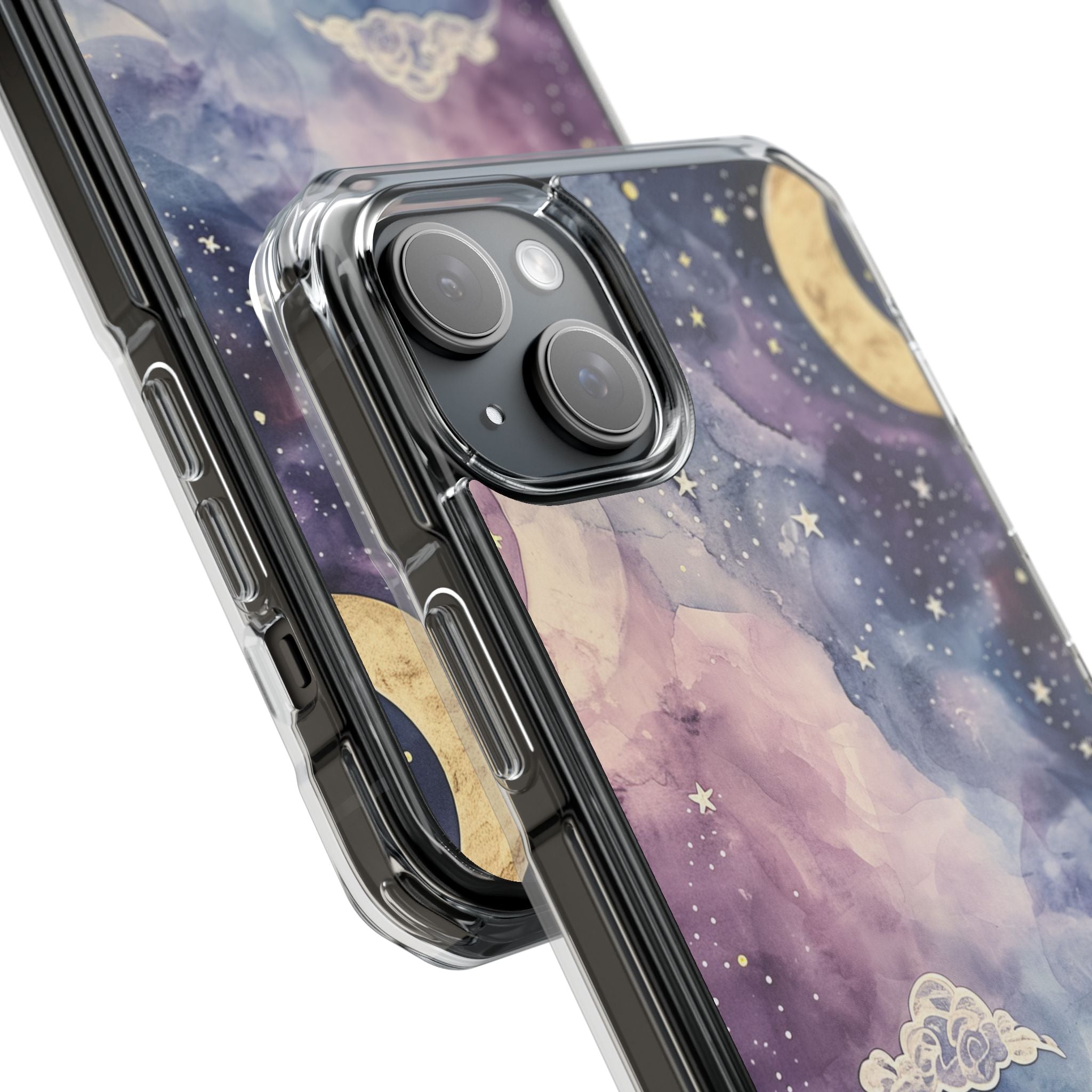 Dreamy Celestial Night - Clear Impact iPhone 15 Phone Case