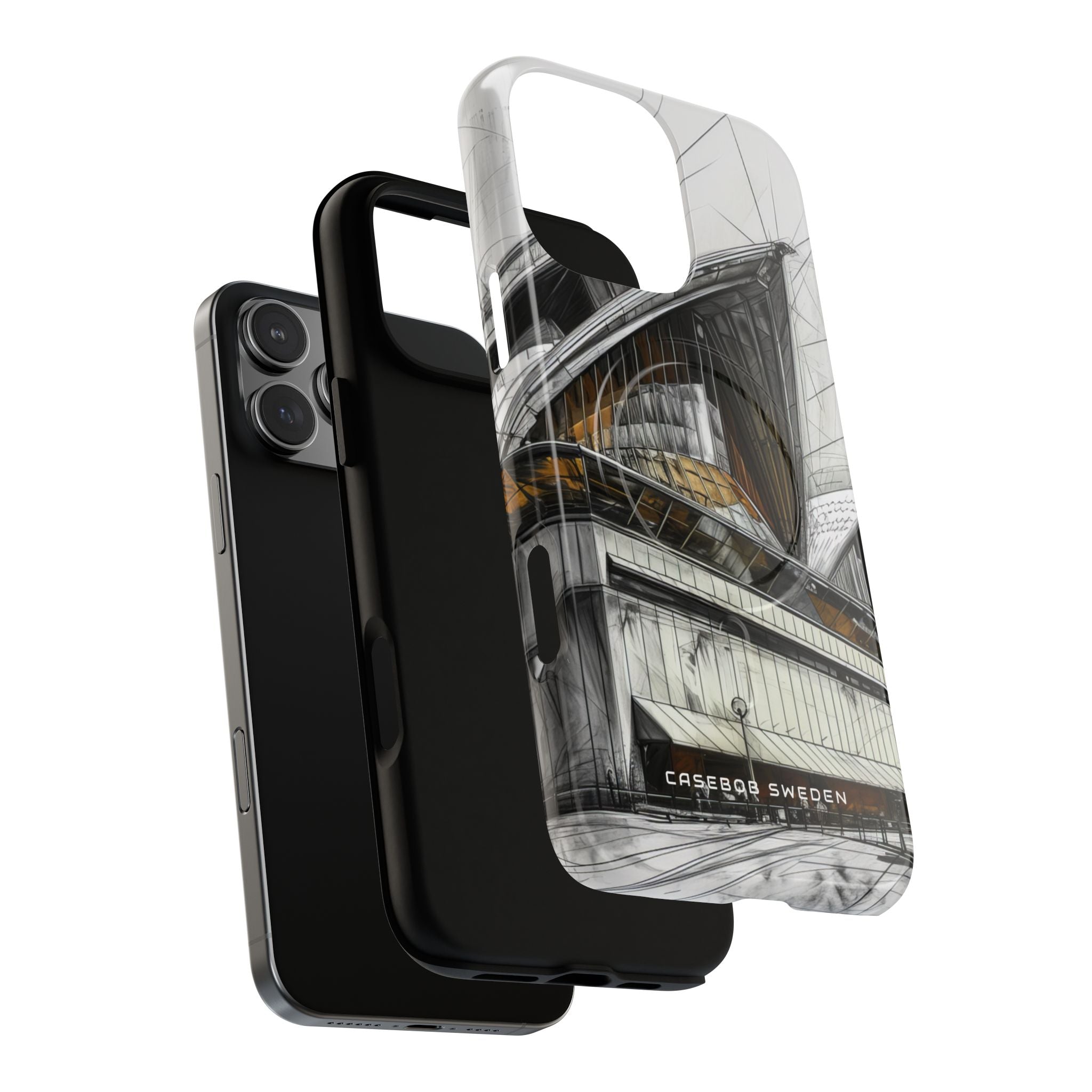 Architectural Curves in Line Formation iPhone 16  Tough+ Phone Case