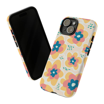 Yellow Happy Flower - Protective Phone Case