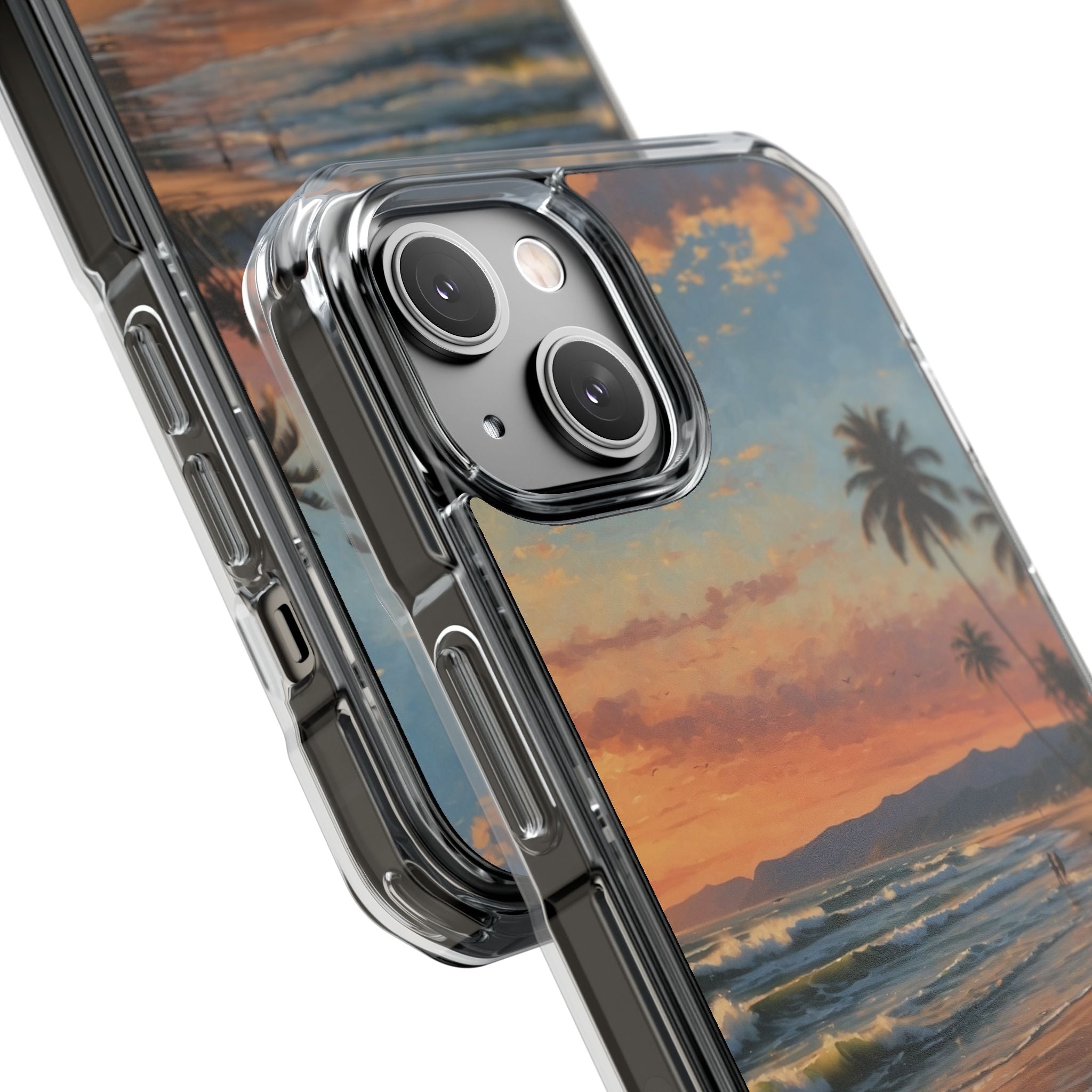 Golden Waves Embrace iPhone Case - Impact