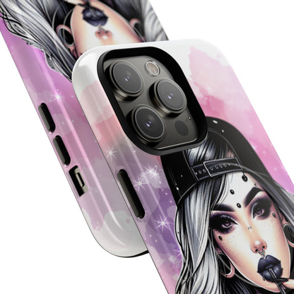 Silver Sip Nebula iPhone 14 Pro Max Case - Tough+