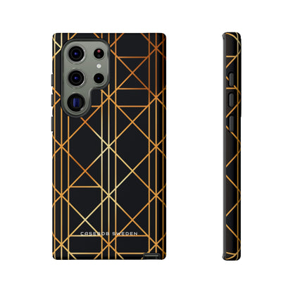 Golden Geometric Elegance Samsung S23 - Tough Phone Case