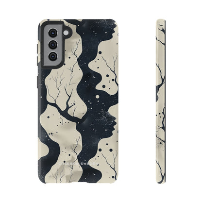 Organic Fluid Silhouettes with Cosmic Depth  Samsung S21 - Tough Phone Case