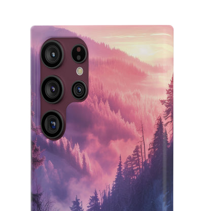 Misty Forest Serenity - Slim Samsung S22 Phone Case