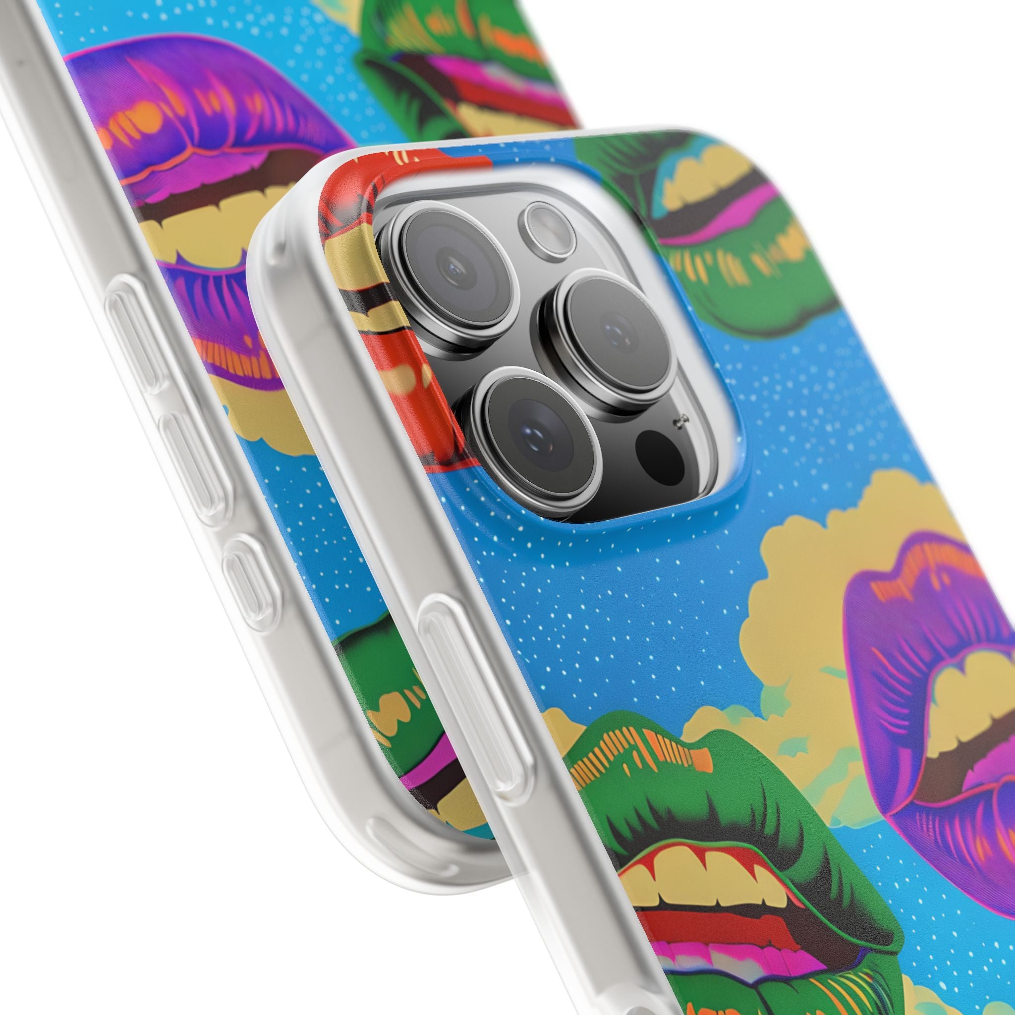 Colorful Lipscape iPhone 16 Pro Case - Soft