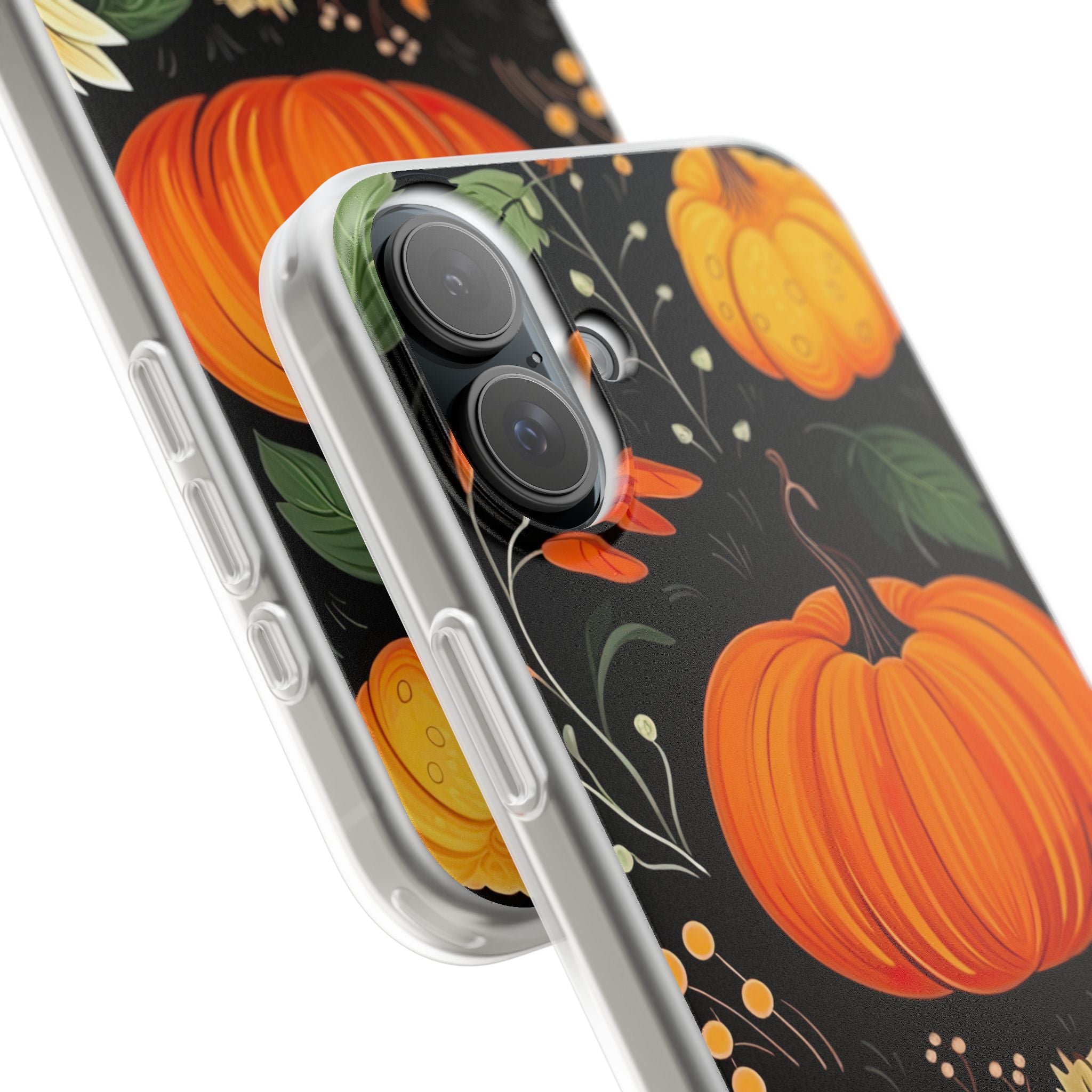 Pumpkin Glow iPhone 16 Plus Case - Soft