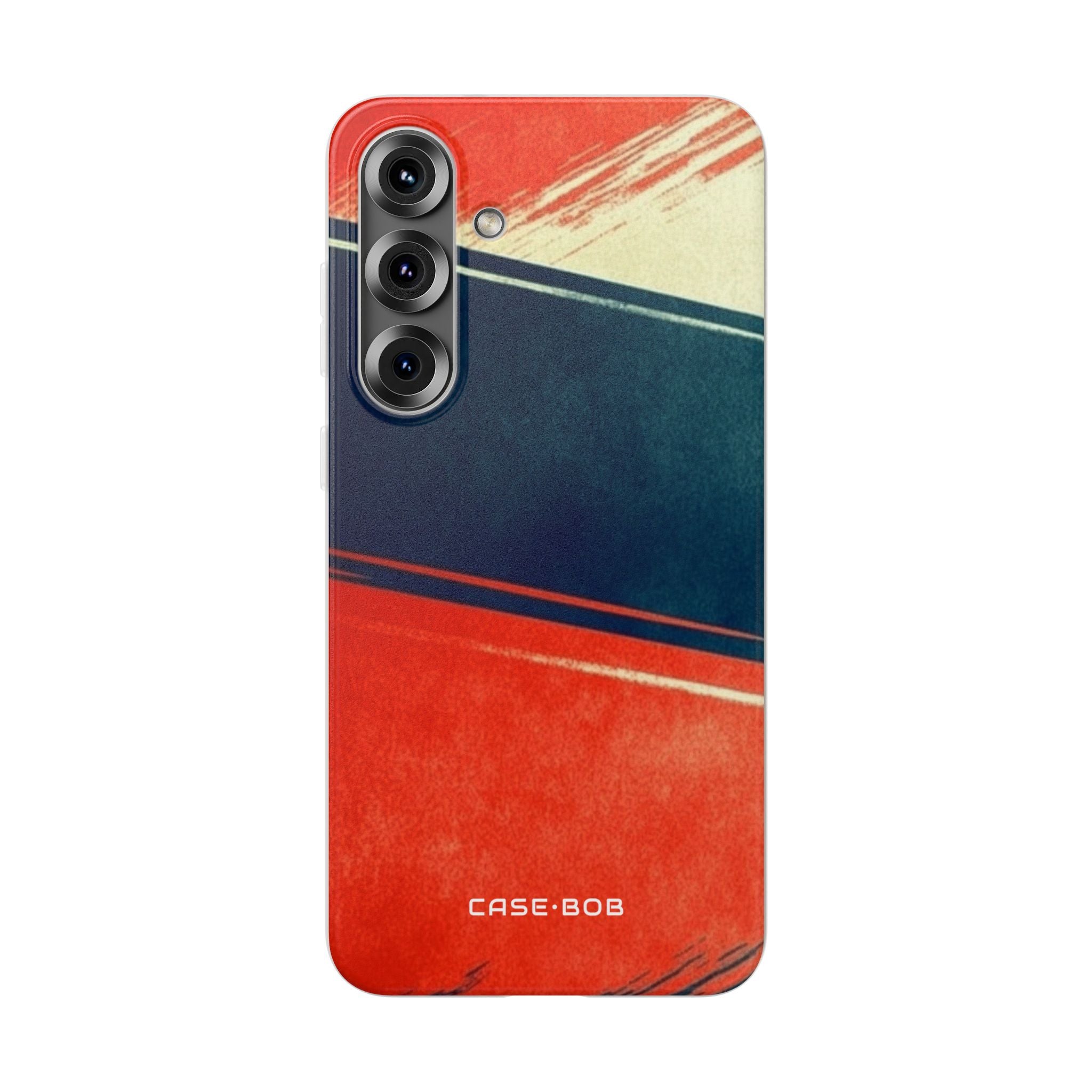 Navy Streak Burst Samsung S25 Plus Case - Soft
