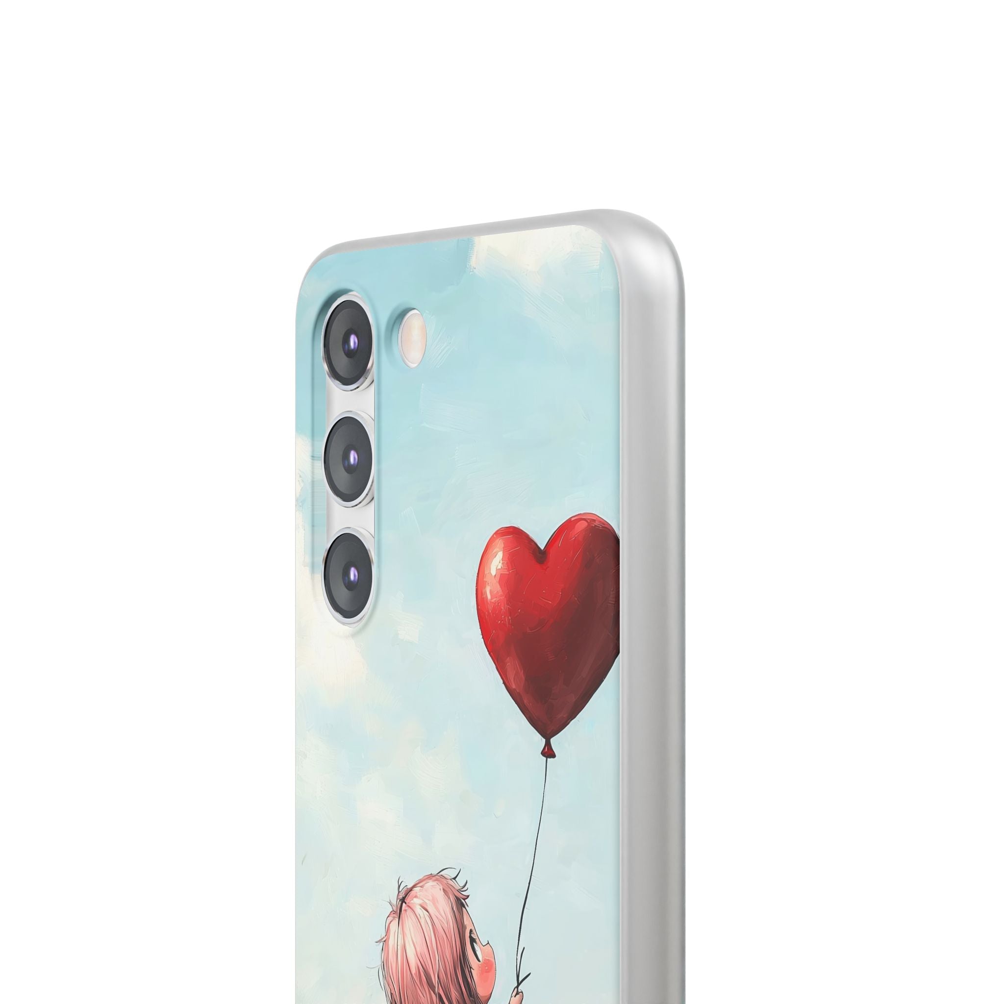 Heart Balloon Glow Samsung S23 Case - Soft