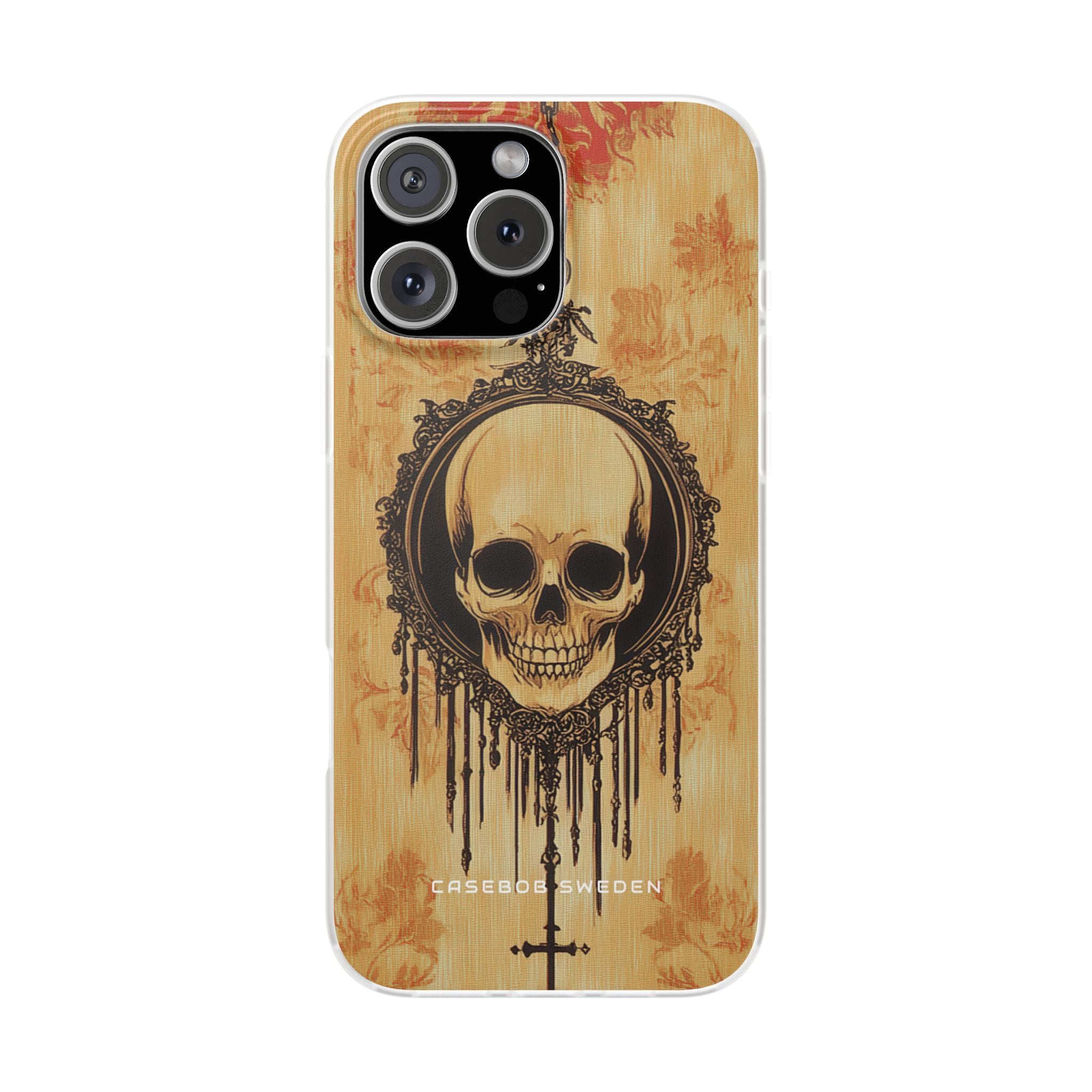 Gothic Skull Elegance iPhone 16 - Flexi Phone Case