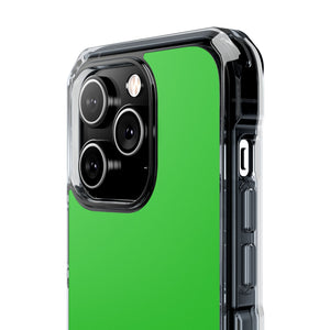 Lime Green | Phone Case for iPhone (Clear Impact Case - Magnetic)