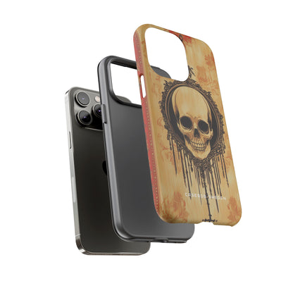 Gothic Skull Elegance iPhone 14 - Tough Phone Case