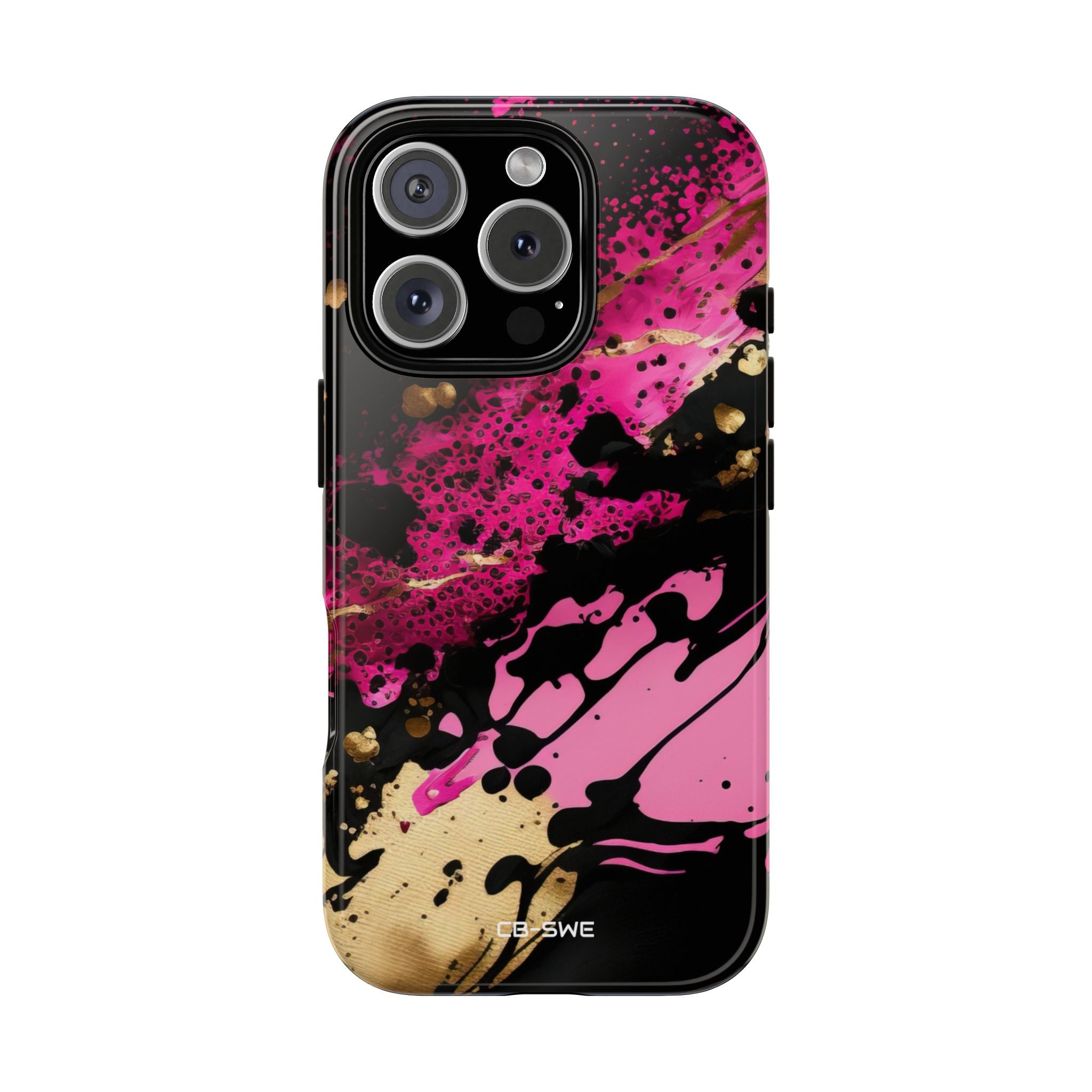 Dynamic Splatter Elegance - iPhone Case