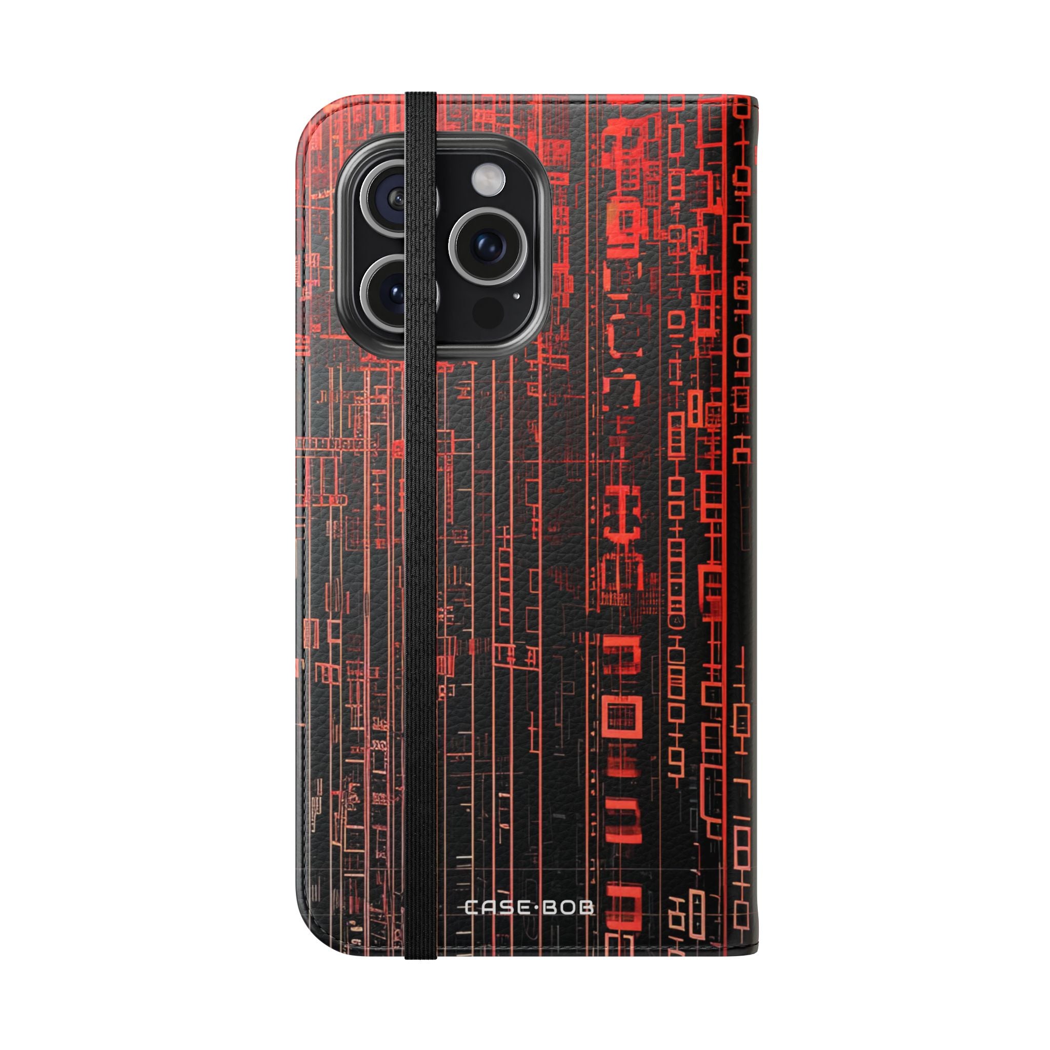 Crimson Columns - iPhone 15 Pro Max Case - Portemonnee