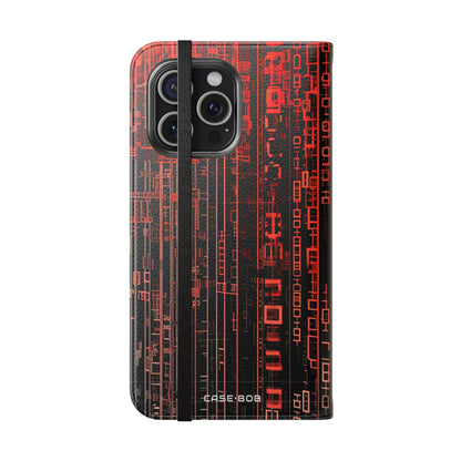 Crimson Columns - iPhone 15 Pro Max Case - Portemonnee