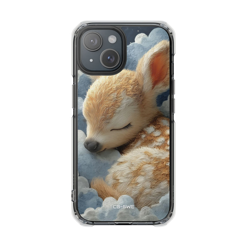 Dreaming Fawn Sleeps iPhone Case - Impact