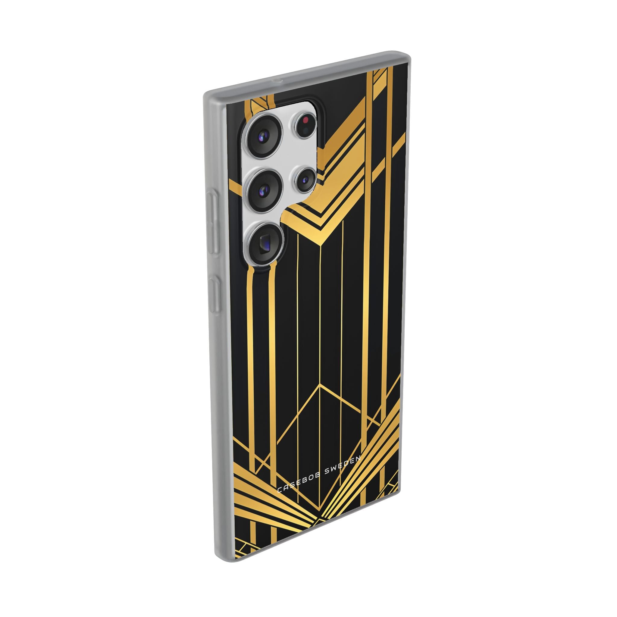 "Golden Art Deco Symmetry in Geometric Elegance" Samsung S23 - Flexi Phone Case