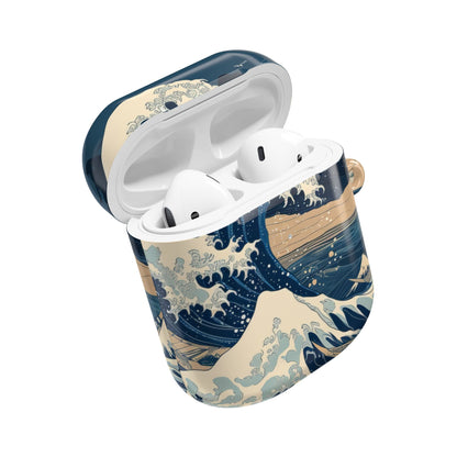 Cresting Navy Wave - AirPods Case
