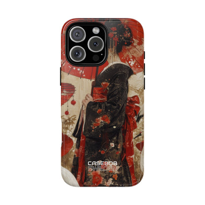 Scarlet Crane Dreams iPhone 16 - Tough