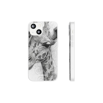 Monochrome Giraffe | Flexible Phone Case for iPhone