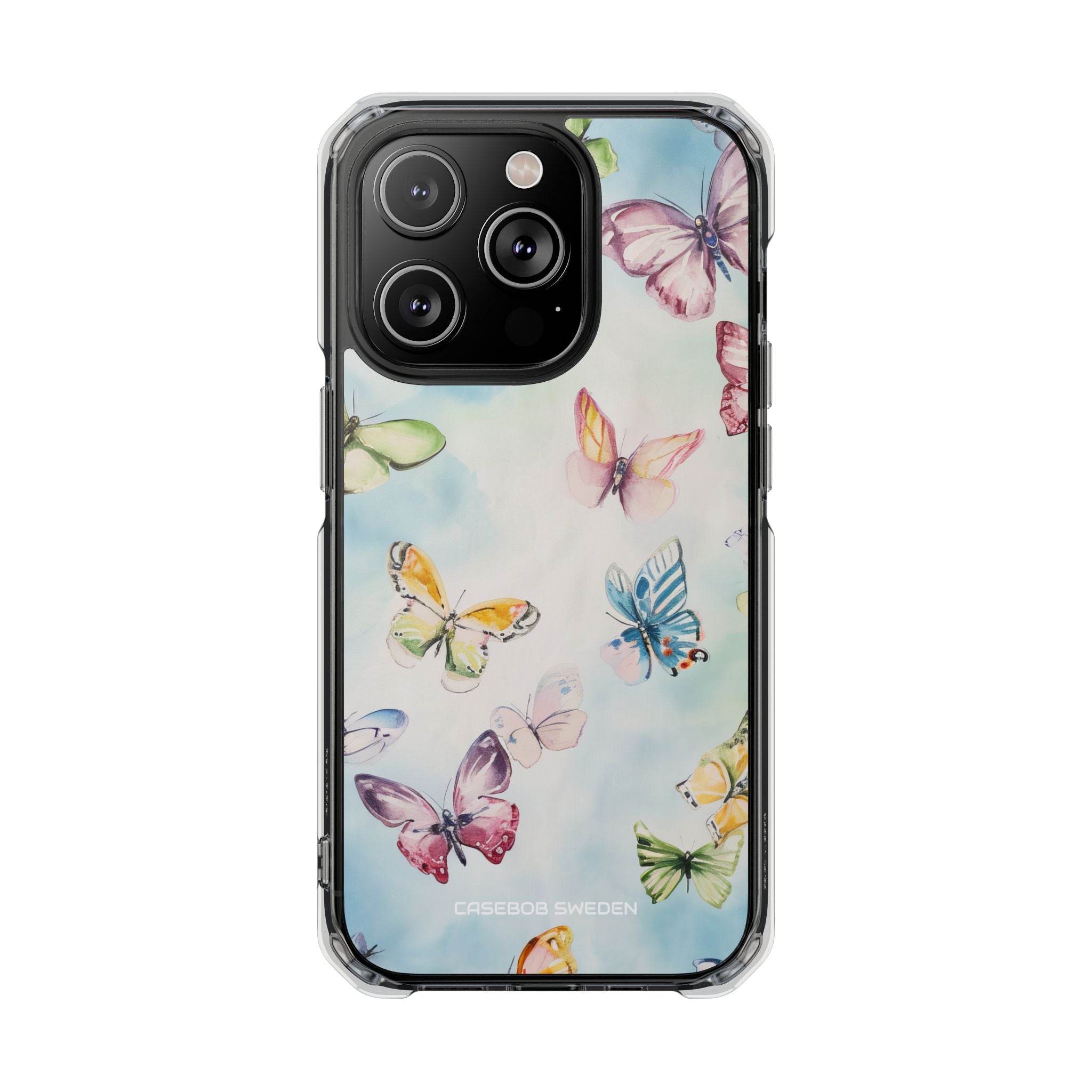 Watercolor Butterfly Bliss - Clear Impact iPhone 14 Phone Case