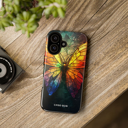 Stained Glass Butterfly iPhone 16 Pro Case - Tough