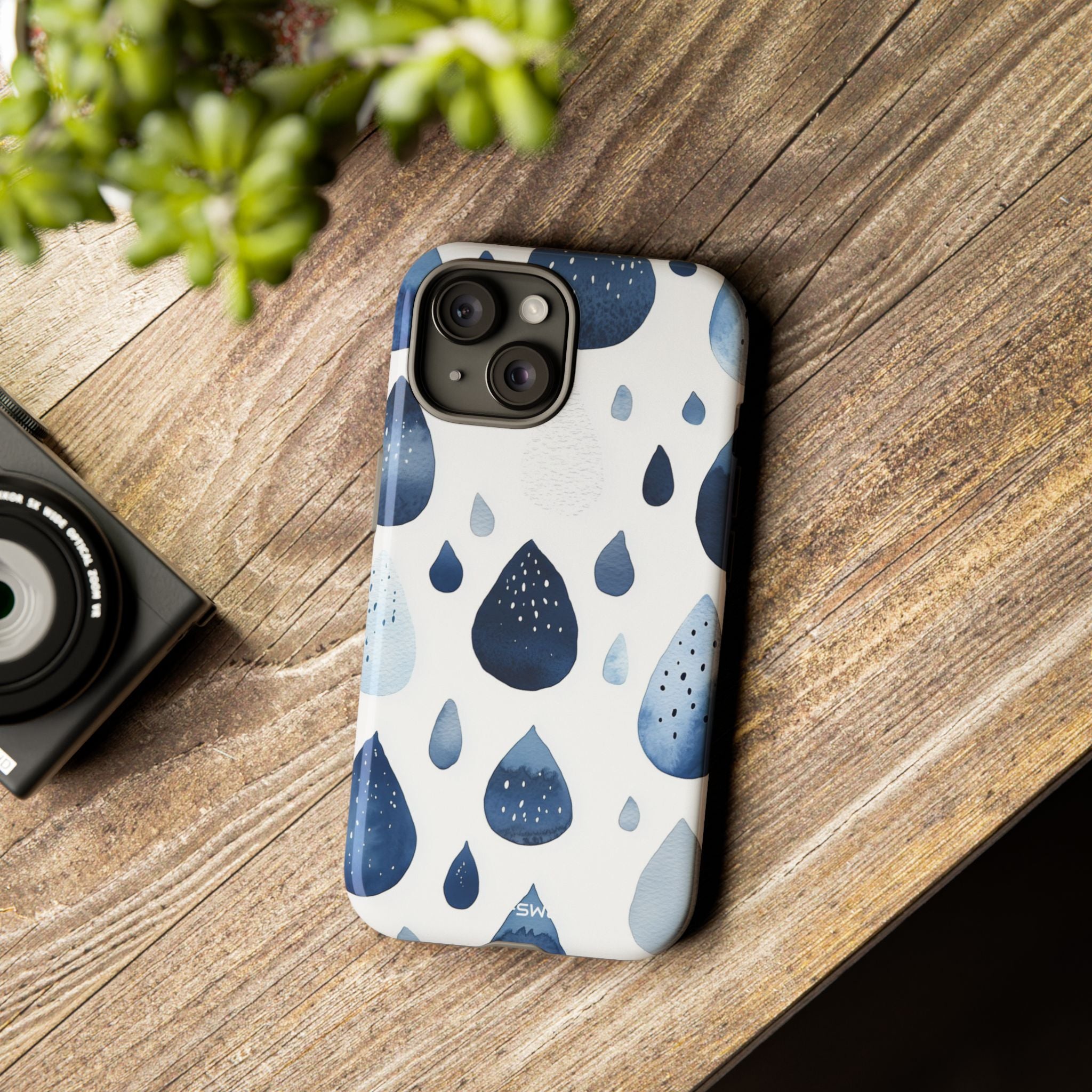 Droplets Flow Softly - iPhone Case