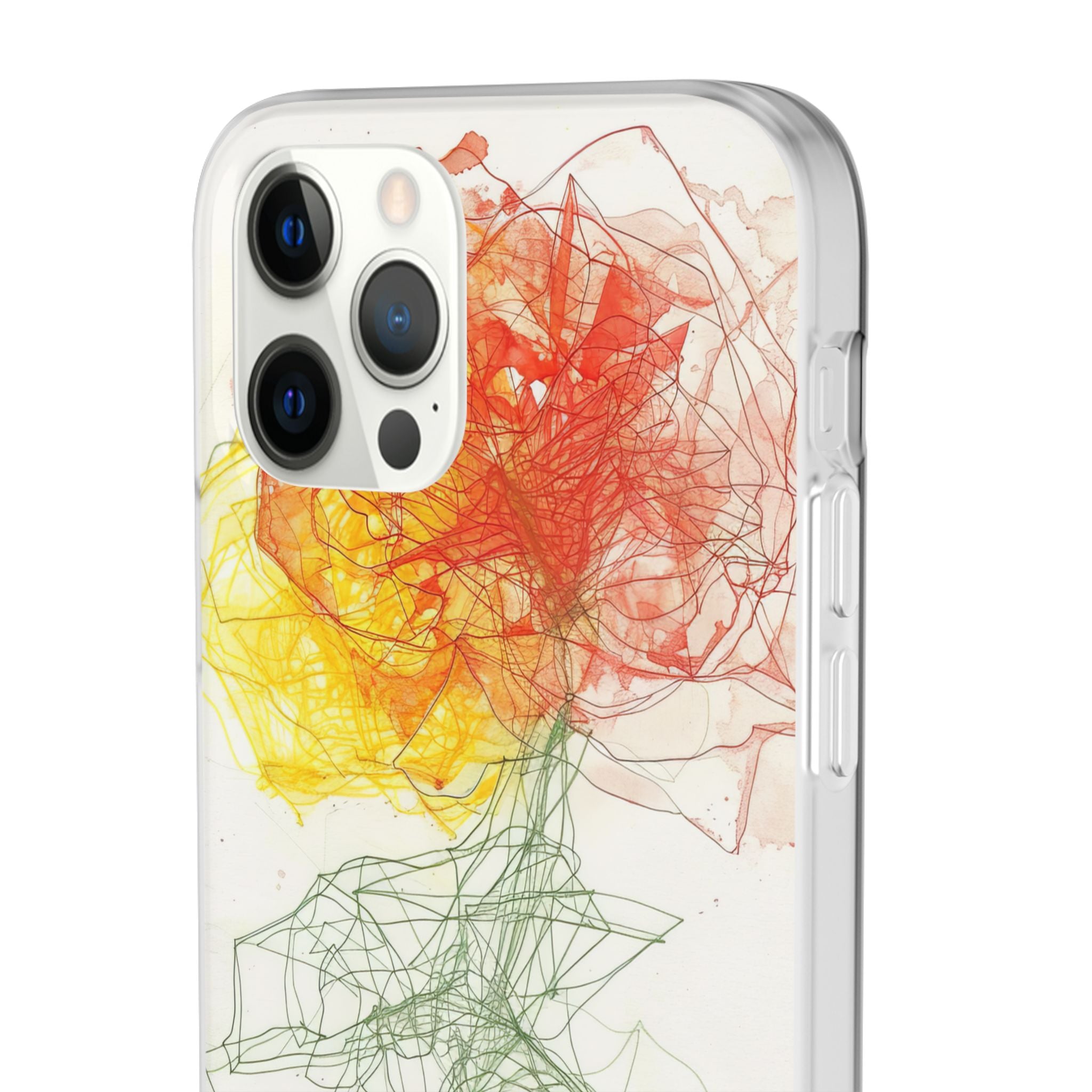 Fiery Blossom | Flexible Phone Case for iPhone