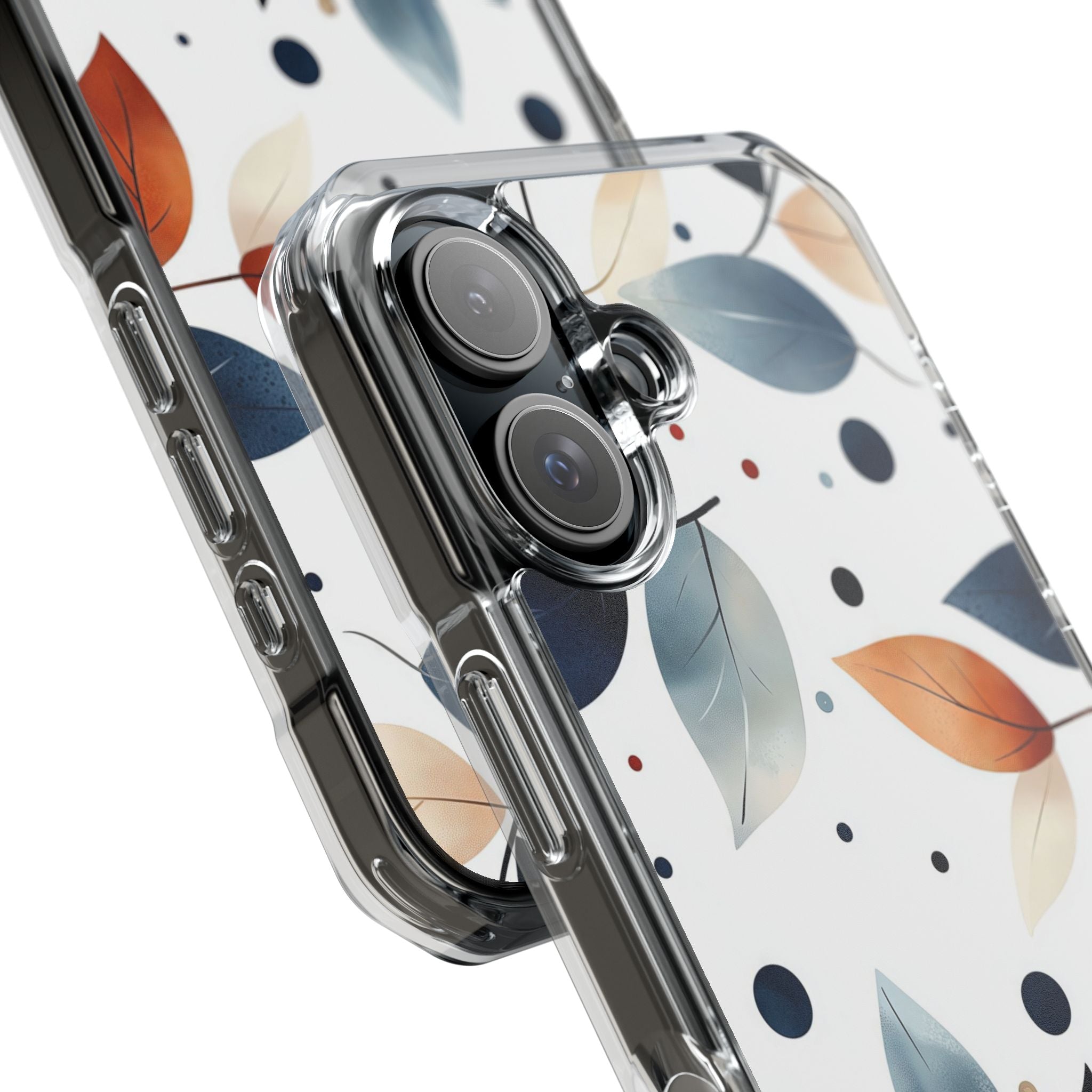 Leaves And Circles iPhone Case - Impact