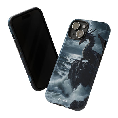 Dragon Roars Against Sea - iPhone Case