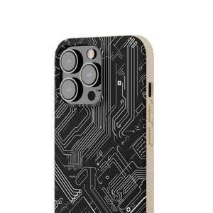 Cyber Circuitry Art | Biodegradable Phone Case