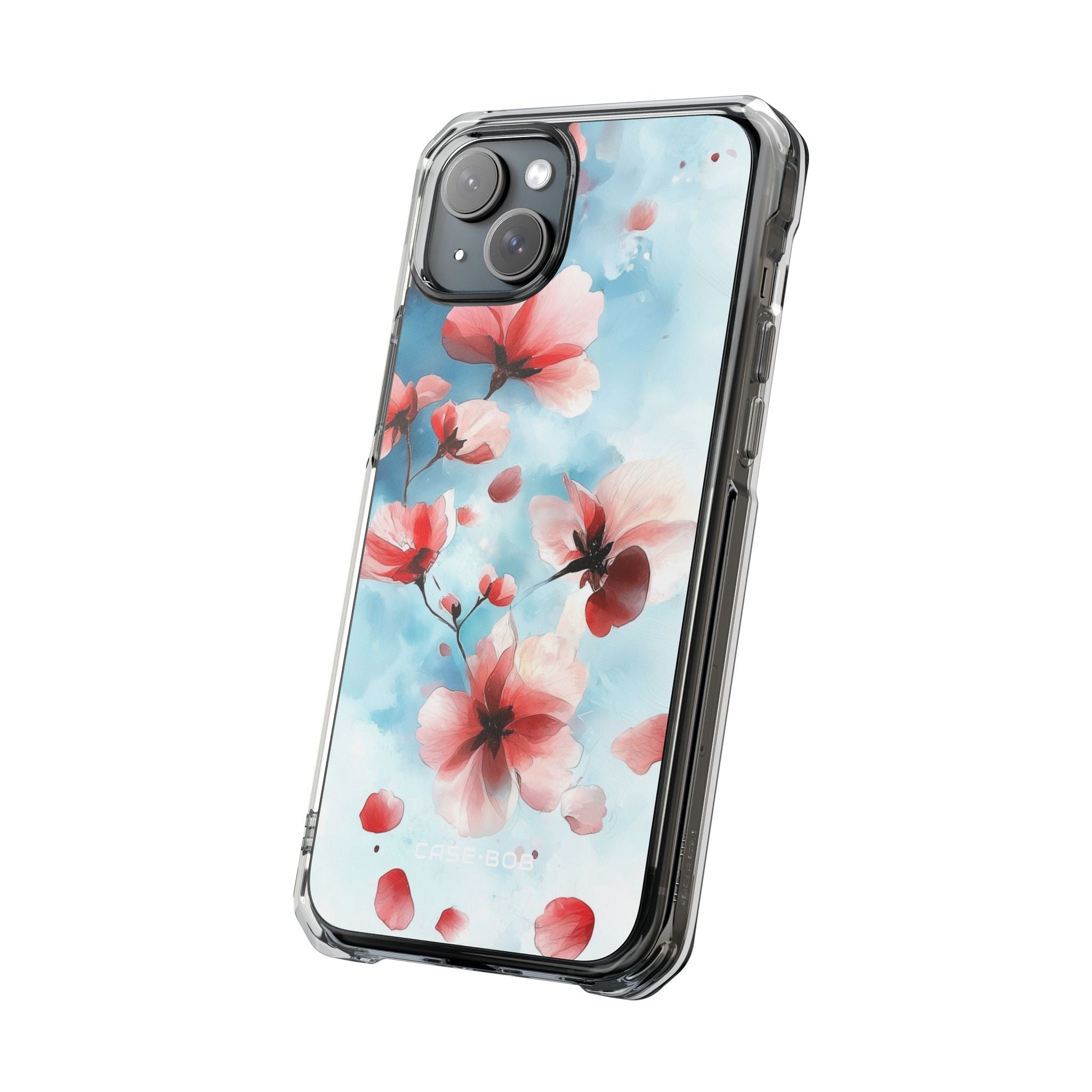 Pink Blossom Drift iPhone 15 Plus Case - Impact