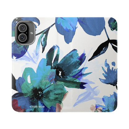 Blue Bloom - iPhone 16 Plus Case - Wallet