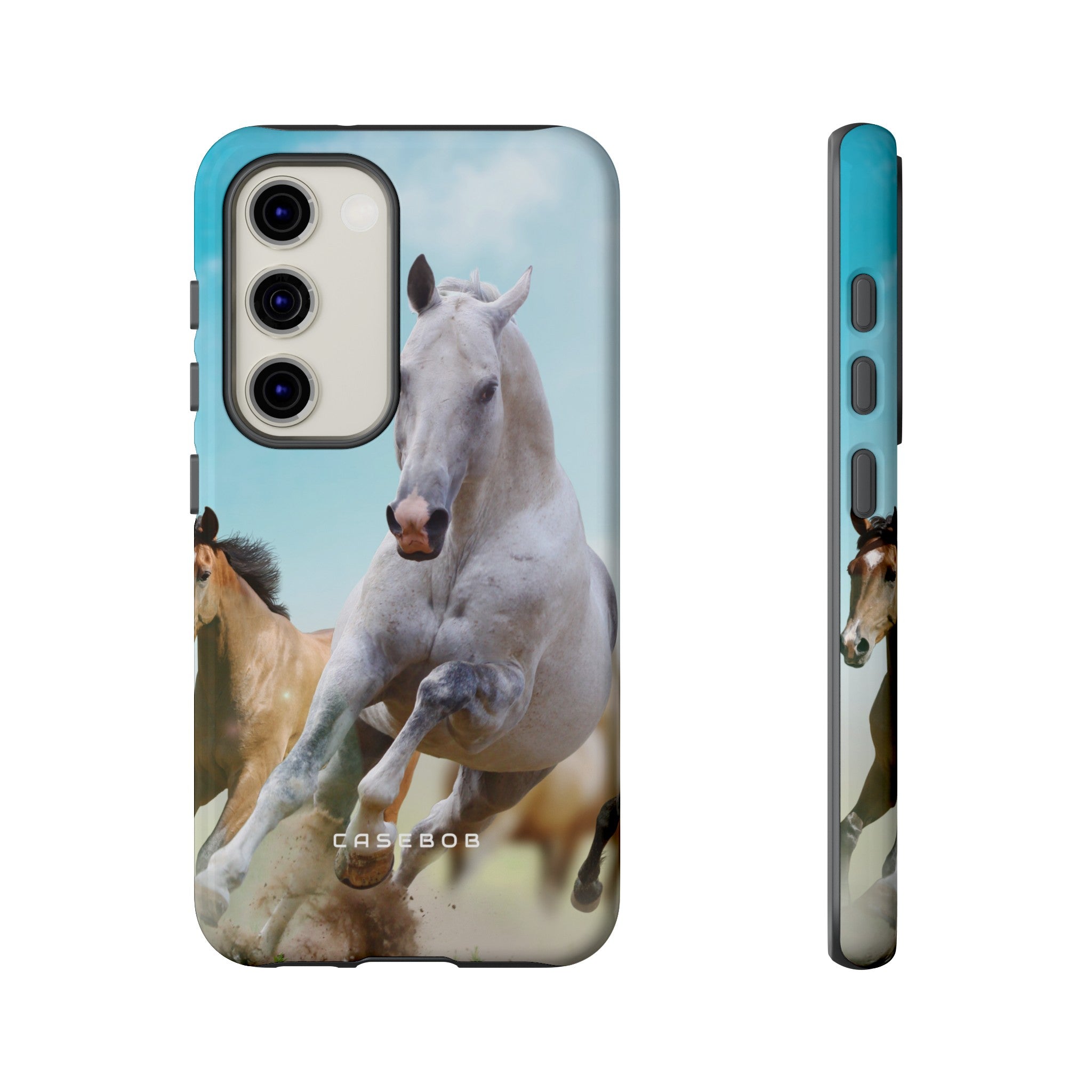 Blue Sky Horses - Protective Phone Case