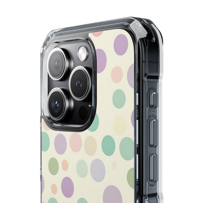 Playful Pastel Polka Dots - Clear Impact iPhone 15 Phone Case