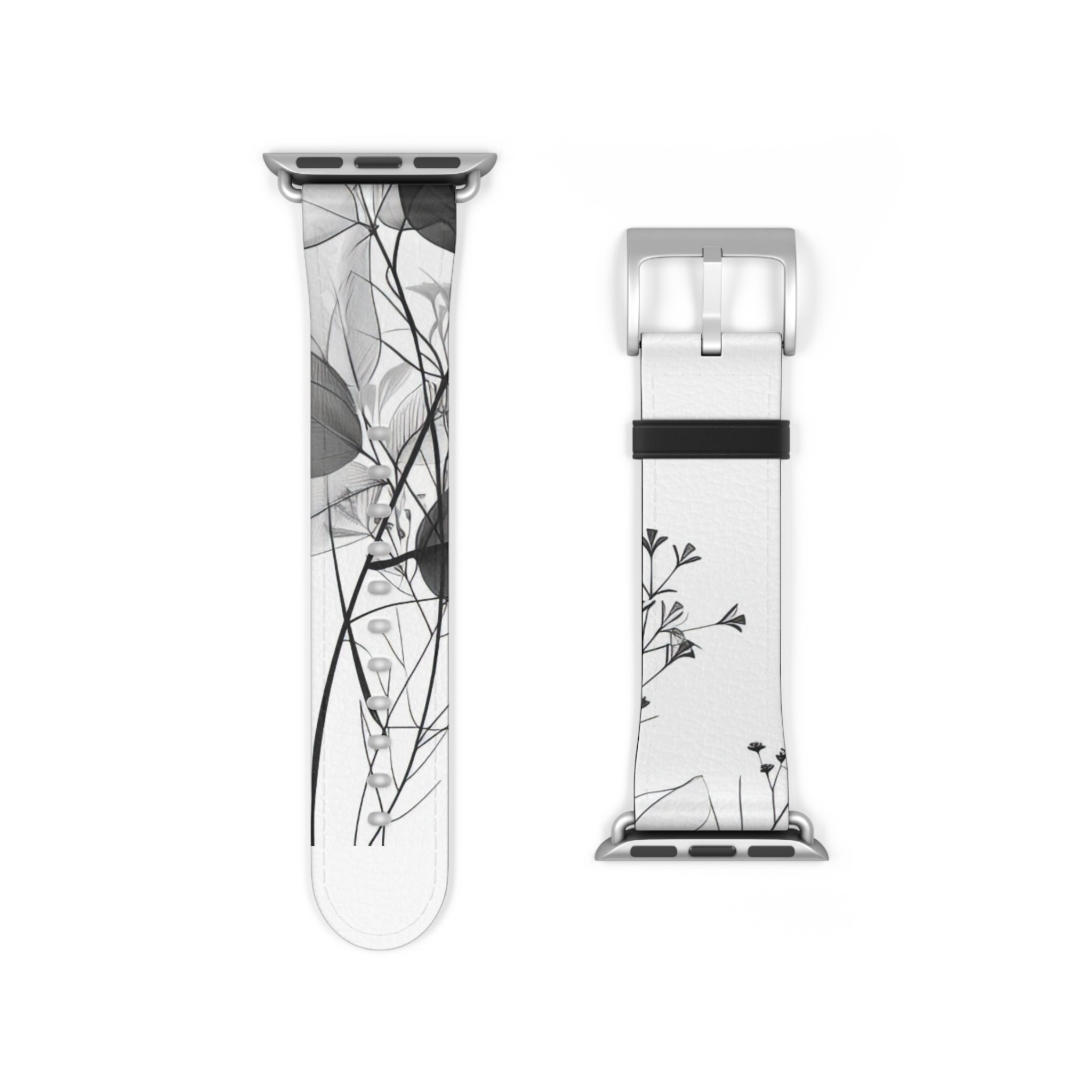 Silver Leaves - Watch Band