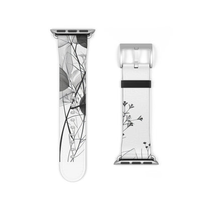 Silver Leaves - Watch Band