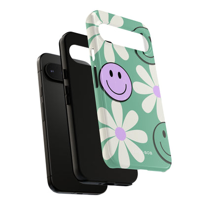 Smiley Daisy Glow Google Pixel 9 Pro XL Case - Tough