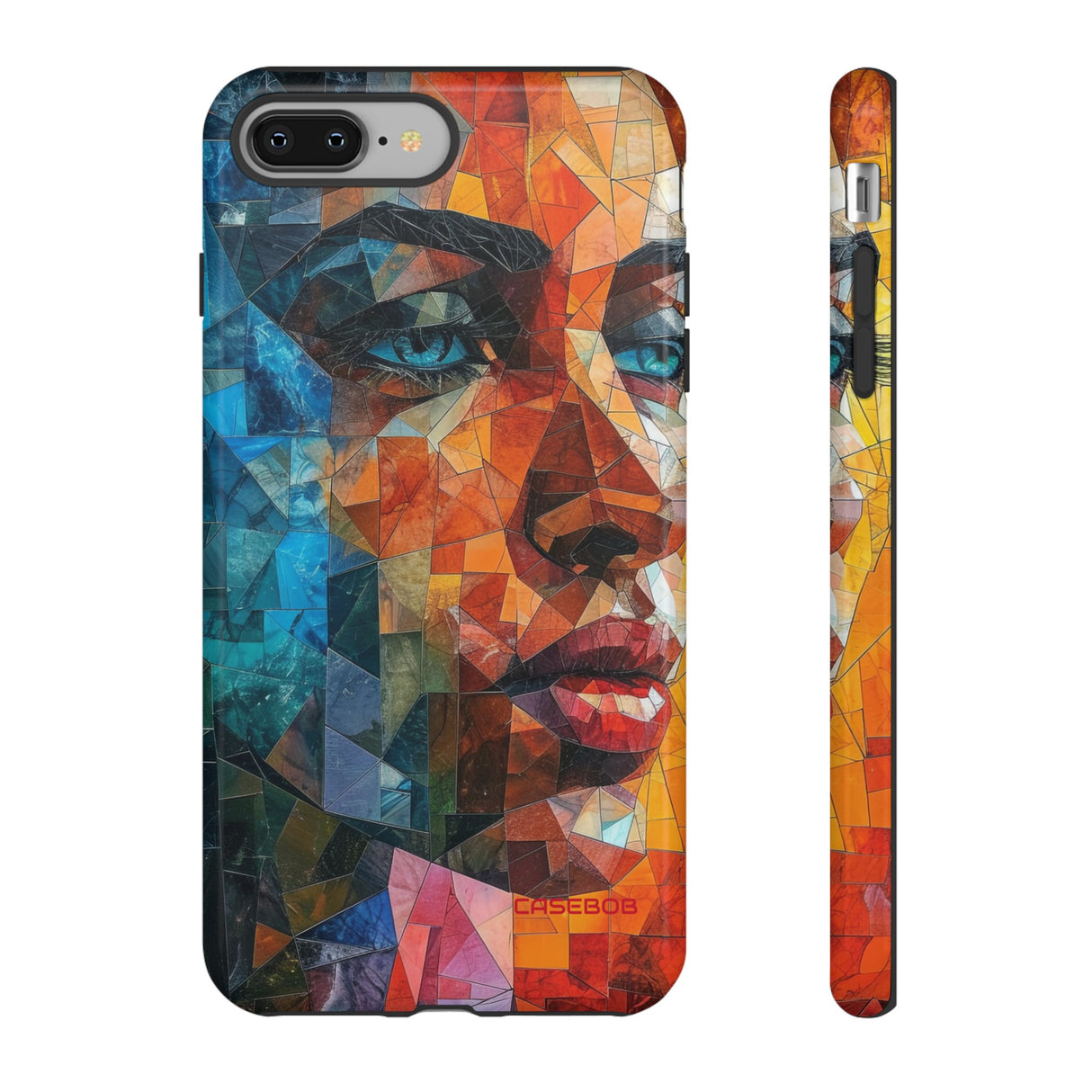 Geometric Fusion Lady - Protective Phone Case