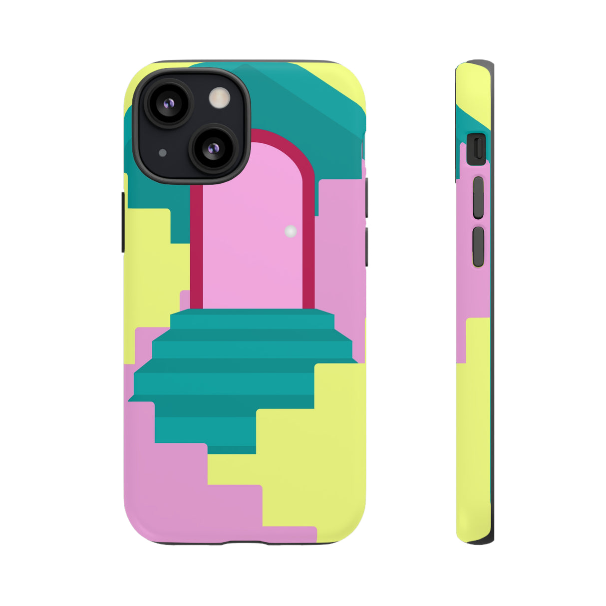 Vector Illustration of Stairs - Protective Phone Case