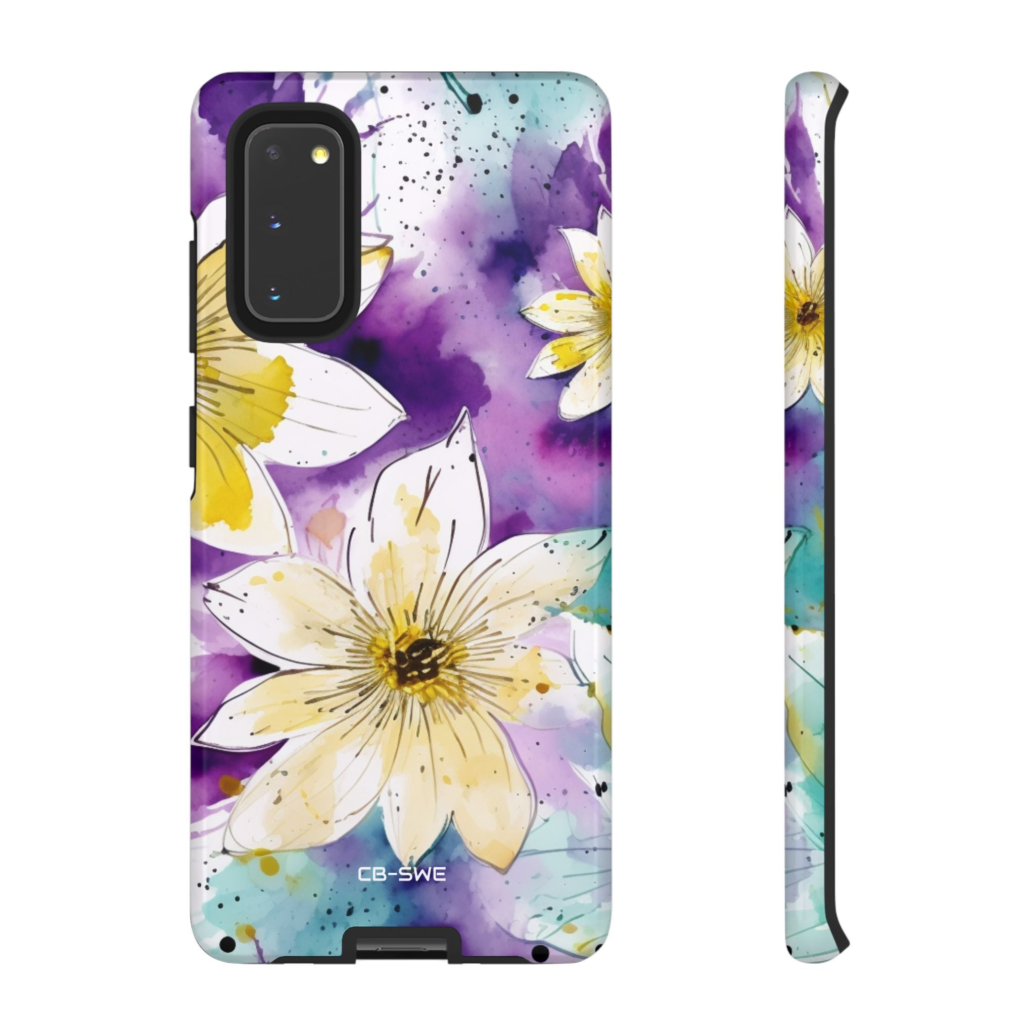 Vibrant Watercolor Flowers - Samsung Case