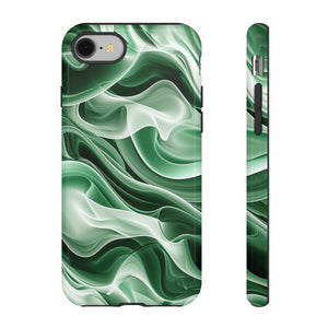 Verdant Wave Elegance - Protective Phone Case