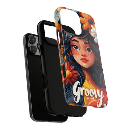 Floral Girl Smiles - iPhone Case
