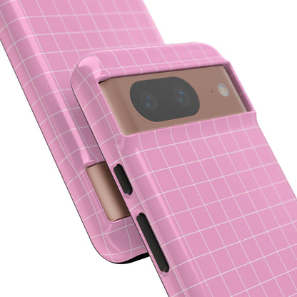 Pink Squares Align - Google Pixel Case