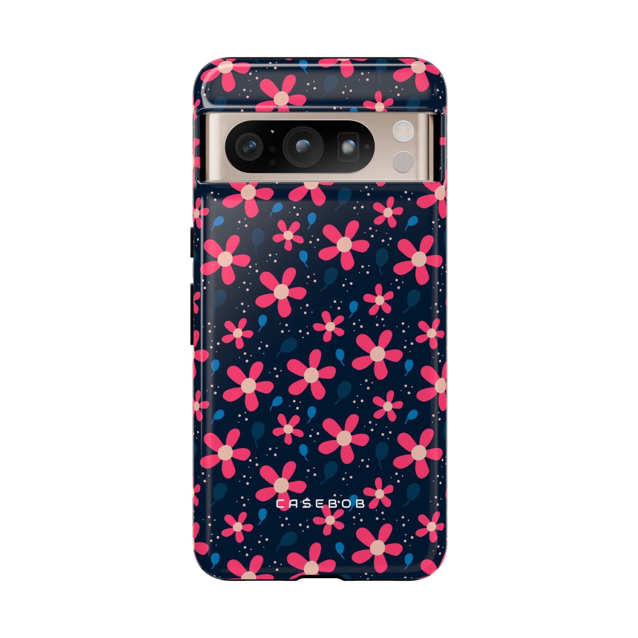 Pink Flower Pattern - Protective Phone Case