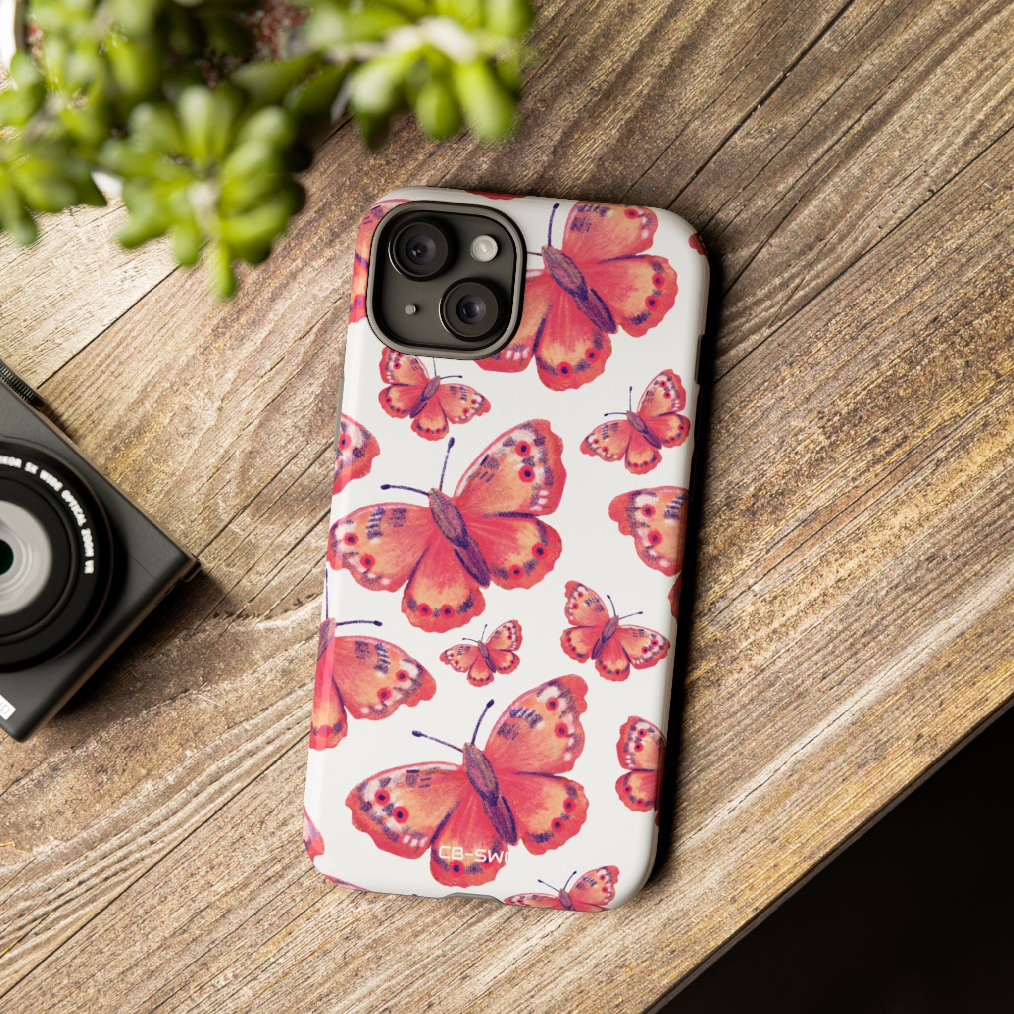 Vibrant Butterfly Dance - iPhone Case