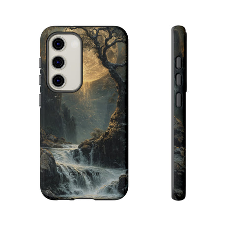 Moonlit Waterfall Silence - Protective Phone Case