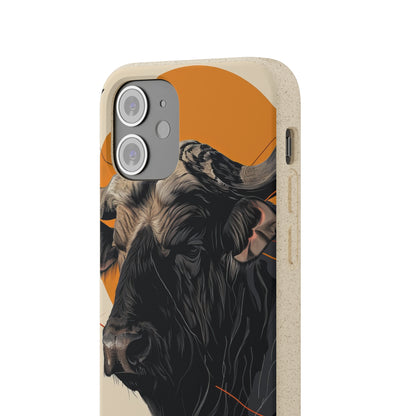 Majestic Buffalo Sun | Biodegradable Phone Case